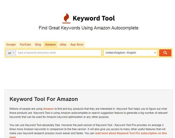 关键词工具Keyword Tool